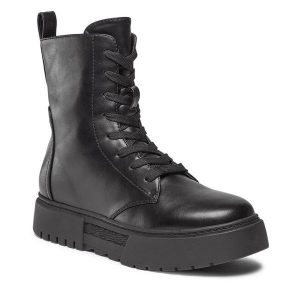 Trzewiki Jenny Fairy. Czarne botki Jenny Fairy, bez wzorów, bez obcasa, na płaskiej podeszwie, bez zapięcia. Za 179,99 zł.