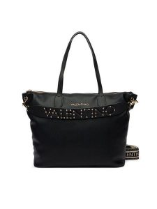 Valentino Torebka Dea Re VBS9UM01 Czarny. Czarne shopper bag Valentino, bez wzorów, ze skóry, bez dodatków. Za 719,99 zł.