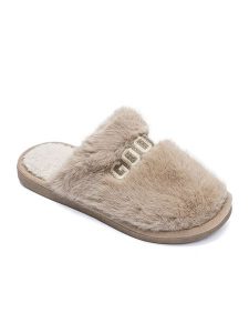 Confly Kapcie w kolorze jasnobrązowym rozmiar: 39. Brązowe kapcie Confly, bez wzorów. Za 47,94 zł.