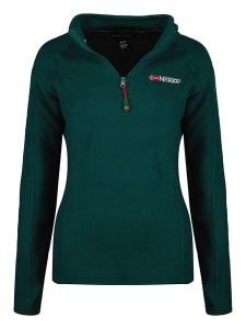 Geographical Norway Bluza polarowa "Tug" w kolorze ciemnozielonym rozmiar: S. Zielone bluzy Geographical Norway, s, bez wzorów, z polaru, bez kaptura. Za 65,69 zł.