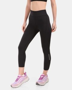 Damskie legginsy sportowe Kilpi TENIA-W. Czarne legginsy Kilpi, bez wzorów, z materiału. Za 256,81 zł.