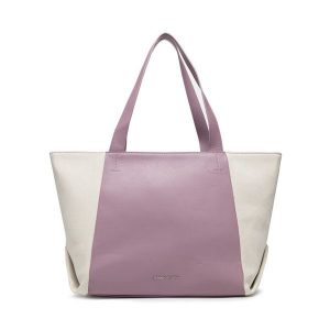 Torebka Jenny Fairy. Fioletowe shopper bag Jenny Fairy, bez wzorów, bez dodatków. Za 89,98 zł.