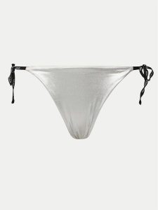 HUGO Dół od bikini Pure 50535235 Srebrny. Szare bikini Hugo, bez wzorów, z syntetyku. Za 129,99 zł.