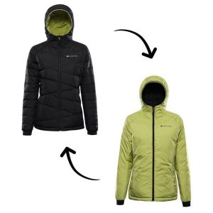 Kurtka damska puchowa dwustronna Alpine Pro Rogita 2. Czarne kurtki Alpine Pro, bez wzorów, z puchu, bez kaptura. W wyprzedaży za 519,00 zł.