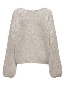 JDY Sweter "Dydinea" w kolorze beżowym rozmiar: M. Brązowe swetry oversize JDY, m, bez wzorów, bez ramiączek. Za 106,13 zł.