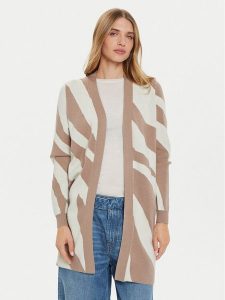 Vero Moda Kardigan Nancy 10310777 Beżowy Loose Fit. Brązowe kardigany Vero Moda, z syntetyku. Za 99,99 zł.