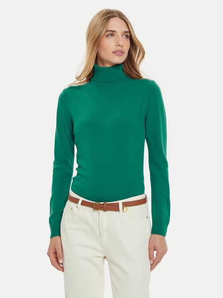 United Colors Of Benetton Golf 1002D2348 Zielony Regular Fit. Zielone golfy United Colors of Benetton, bez wzorów, z wełny. Za 189,99 zł.