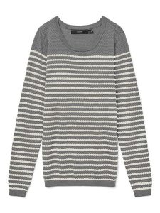 Vero Moda Sweter w kolorze szarym rozmiar: XL. Szare swetry oversize Vero Moda, xl, bez wzorów, z bawełny, bez ramiączek. Za 118,84 zł.