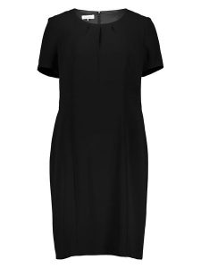 TAIFUN Sukienka w kolorze czarnym rozmiar: 44. Czarne sukienki Taifun, bez wzorów, bez kołnierzyka, bez ramiączek, midi. Za 227,31 zł.