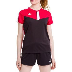 Koszulka damska Erima Squad. Czarne bluzki Erima, s, bez wzorów, z materiału, sportowe, bez kołnierzyka, bez ramiączek. W wyprzedaży za 130,70 zł.