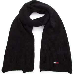 Szal TOMMY JEANS - Tju Basic Rib Scarf AU0AU00288 002. Szaliki marki Tommy Jeans. W wyprzedaży za 159,00 zł.