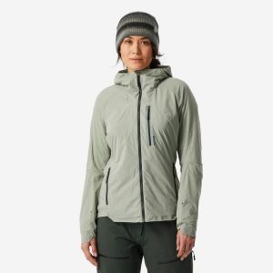 Bluza skiturowa damska Wedze Wilder. Zielone kurtki WED'ZE, na wiosnę, m, bez wzorów, z elastanu, bez kaptura, narciarskie. Za 549,99 zł.