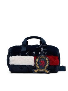 Tommy Jeans Torebka Tjw Archive Fur Micro Duffle AW0AW19080 Granatowy. Niebieskie torebki klasyczne Tommy Jeans, bez wzorów, z jeansu, bez dodatków. Za 449,99 zł.