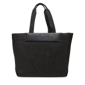 Torebka Calvin Klein. Czarne shopper bag Calvin Klein, bez wzorów, bez dodatków. Za 349,99 zł.