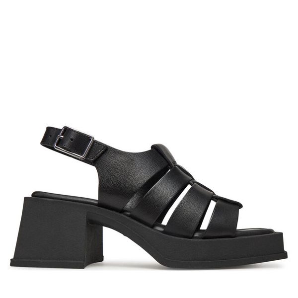 Sandały Vagabond Shoemakers. Czarne sandały Vagabond Shoemakers, bez wzorów, bez obcasa, na słupku, bez zapięcia. Za 329,99 zł.