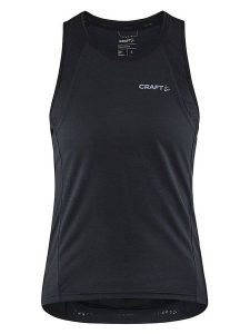 Craft Top kolarski "Core Endur" w kolorze czarnym rozmiar: M. Czarne topy Craft, m, bez wzorów, z materiału, bez kołnierzyka, bez ramiączek. Za 105,14 zł.