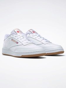 Reebok Skórzane sneakersy "Club C 85" w kolorze białym rozmiar: 38,5. Białe trampki Reebok, bez wzorów, bez zapięcia. Za 318,95 zł.