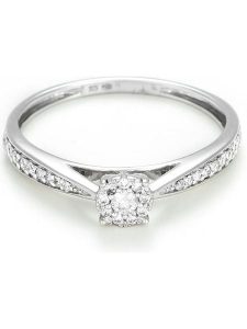 Maison héritage PARIS Złoty pierścionek z diamentami rozmiar: 48. Szare pierścionki Maison héritage PARIS, z diamentem, złote. Za 1 913,99 zł.