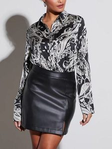 Milan Kiss Bluzka w kolorze czarno-kremowym rozmiar: L. Brązowe bluzki Milan Kiss, l, bez wzorów, bez kołnierzyka, bez ramiączek. Za 130,99 zł.