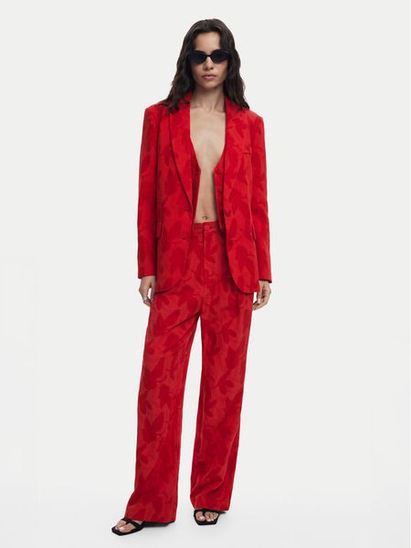 Desigual Marynarka Misuri 25SWEW18 Czerwony Regular Fit. Czerwone marynarki i żakiety Desigual, s, bez wzorów, z bawełny. Za 499,99 zł.