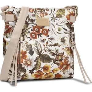 Torebka MONNARI - BAG1601 White With Orange With Beige. Listonoszki marki Monnari. W wyprzedaży za 119,00 zł.