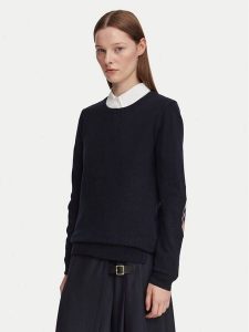 Barbour Sweter Pendle LKN1075NY91 Granatowy Regular Fit. Niebieskie swetry klasyczne Barbour, z bawełny, bez kołnierzyka. Za 549,99 zł.