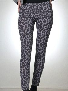 Bawełniane legginsy ze wzorkiem - szary. Szare legginsy Sinsay, bez wzorów, z bawełny. Za 29,99 zł.