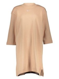 Nike Sukienka dresowa "Phoenix" w kolorze pomarańczowym rozmiar: S. Pomarańczowe sukienki Nike, s, bez wzorów, z dresówki, bez kołnierzyka, bez ramiączek, mini. Za 173,99 zł.