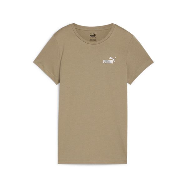 Puma Koszulka Ess+ Embroidery 84833167. Brązowe koszulki sportowe Puma, bez wzorów, bez ramiączek. Za 67,99 zł.