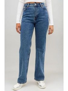 Monki Dżinsy - Regular fit - w kolorze niebieskim rozmiar: W28. Niebieskie jeansy Monki, bez wzorów, z podwyższonym stanem. Za 57,06 zł.