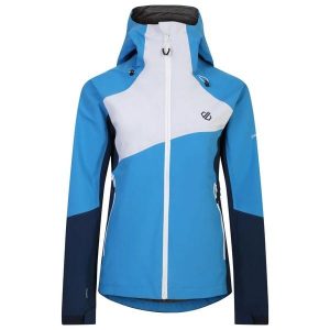 Damska kurtka narciarska z kapturem Dare 2B Excalibar. Niebieskie kurtki sportowe Dare 2b, na zimę, bez wzorów, z kapturem, narciarskie. Za 499,99 zł.