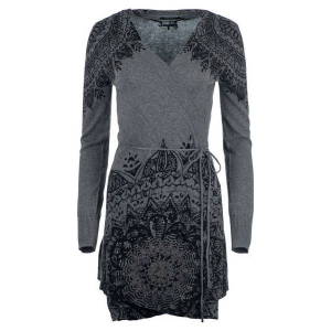 Desigual Sweter Damski Electra S Szary. Kardigany marki Desigual. W wyprzedaży za 358,00 zł.