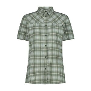 Koszula w kratę damska CMP. Zielone koszule CMP, bez wzorów, bez kołnierzyka, bez ramiączek. Za 308,00 zł.