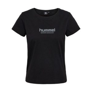 Koszulka damska Hummel Booster. Czarne bluzki Hummel, xs, bez wzorów, sportowe, bez kołnierzyka, bez ramiączek. Za 124,50 zł.