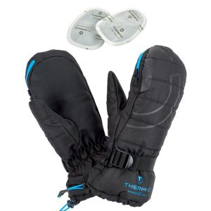Mitenka grzewcza ski doroslych Therm-ic Warmer Ready Gloves kieszen na suwak. Czerwone rękawiczki THERM-IC, bez wzorów, z poliesteru. Za 279,00 zł.