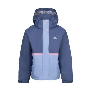 Trespass Allora - Damska kurtka przeciwdeszczowa Tp50 Bluetone. Niebieskie kurtki Trespass, bez wzorów, bez kaptura. Za 319,99 zł.