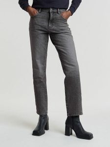 G-Star Dżinsy - Regular fit - w kolorze antracytowym rozmiar: W30/L34. Czarne jeansy G-Star, z aplikacjami, ze skóry, z podwyższonym stanem. Za 266,66 zł.