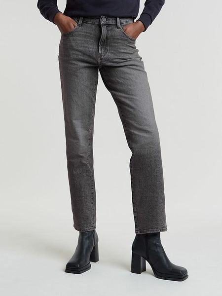 G-Star Dżinsy - Regular fit - w kolorze antracytowym rozmiar: W30/L34. Czarne jeansy G-Star, z aplikacjami, ze skóry, z podwyższonym stanem. Za 222,41 zł.