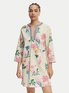 LOLA CASADEMUNT Sukienka letnia LS2616036 Kolorowy Relaxed Fit. Kombinezony LOLA CASADEMUNT, na lato, m, bez wzorów, z bawełny, bez kołnierzyka, bez ramiączek. Za 417,99 zł.