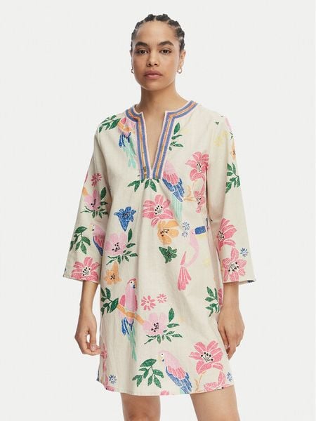 LOLA CASADEMUNT Sukienka letnia LS2616036 Kolorowy Relaxed Fit. Kombinezony LOLA CASADEMUNT, na lato, m, bez wzorów, z bawełny, bez kołnierzyka, bez ramiączek. Za 258,99 zł.