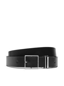 Calvin Klein Pasek Damski Branded Loop Square Belt 2.5 K60K612866 Czarny. Czarne paski Calvin Klein, bez wzorów, ze skóry. Za 129,99 zł.