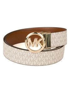 Michael Kors Pasek w kolorze kremowo-jasnobrązowym rozmiar: 90. Brązowe paski Michael Kors, bez wzorów, z materiału. Za 353,27 zł.