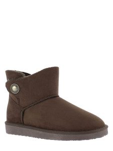 ISLAND BOOT Botki zimowe "Catalina" w kolorze brązowym rozmiar: 41. Brązowe botki Island Boot, na zimę, bez wzorów, z materiału, bez obcasa, bez zapięcia. Za 153,71 zł.