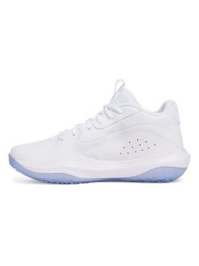 Under Armour Buty "Lockdown 7” w kolorze białym do koszykówki rozmiar: 44. Białe buty sportowe Under Armour, bez wzorów, z materiału, bez zapięcia, do biegania. Za 219,60 zł.