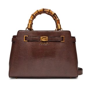 Torebka Guess. Brązowe torebki klasyczne Guess, z aplikacjami, bez dodatków. Za 559,99 zł.
