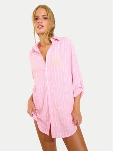 Banana Moon Koszula Garel Galeana MVD33 Różowy Regular Fit. Czerwone koszule Banana Moon, s, bez wzorów, z syntetyku, bez kołnierzyka, bez ramiączek. Za 449,99 zł.