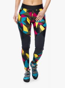 Legginsy wspinaczkowe La Sportiva Dimension Tights. Czarne legginsy La Sportiva, bez wzorów, z materiału. Za 269,49 zł.