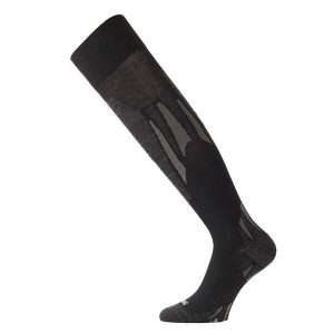 Skarpety narciarskie uniseks Lasting SWW 988 Merino 80%. Czarne skarpetki LASTING, bez wzorów, z wełny. W wyprzedaży za 129,90 zł.