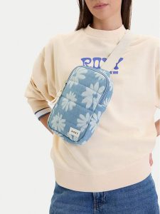 Roxy Torebka CEOWB-ROXY-KL-002-09 Niebieski. Niebieskie listonoszki Roxy, bez wzorów, z materiału, bez dodatków. Za 79,99 zł.