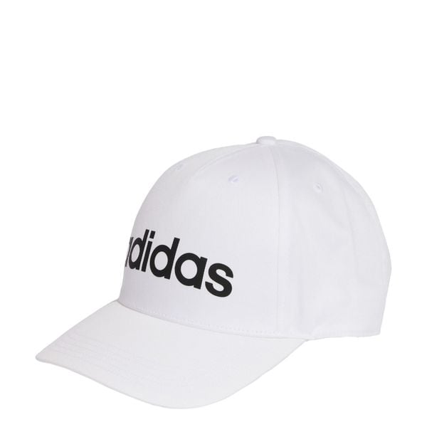 Czapka LINEAR BASEBALL CAP. Białe czapki ADIDAS, bez wzorów, klasyczne. Za 64,95 zł.